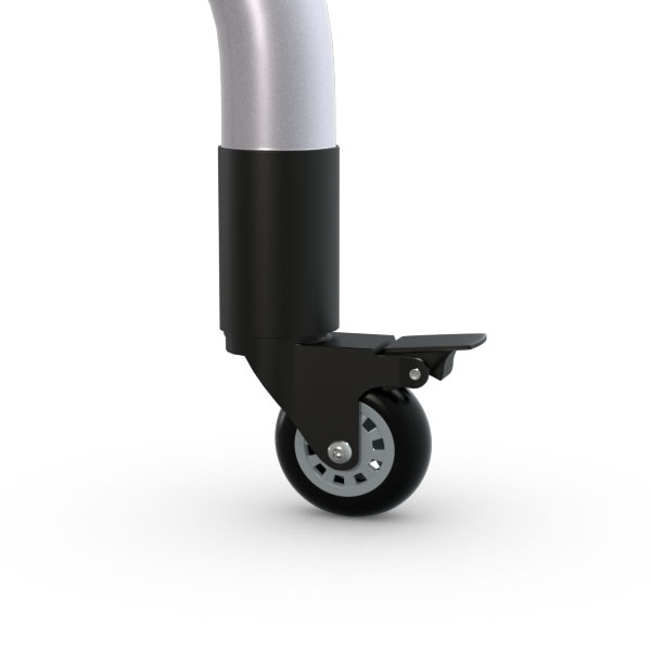 Convertible table leg with Built-in Casters