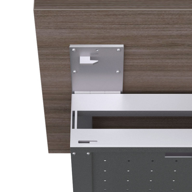 Structure FlipTop C Table - Dual point release mechanism